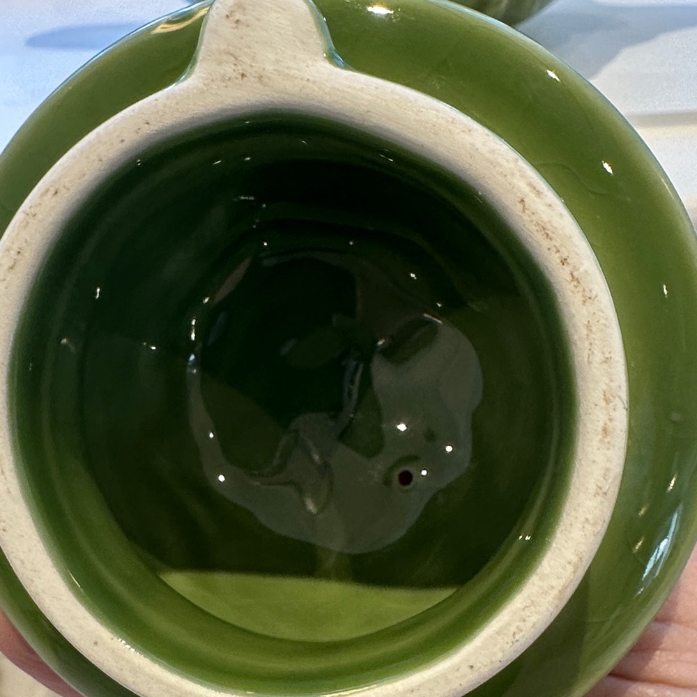 Vintage Franciscan Ivy Embossed Bright Green Teapot Portugal 4 Cups - Picture 8 of 16